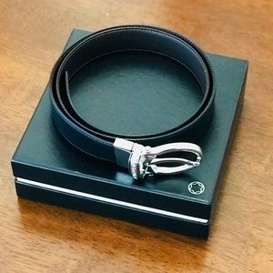 Genuine Montblanc men’s reversible belt black/brown in box